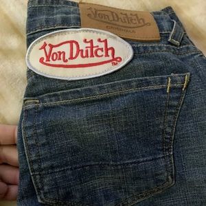 RARE Von Dutch original jeans with oval patch